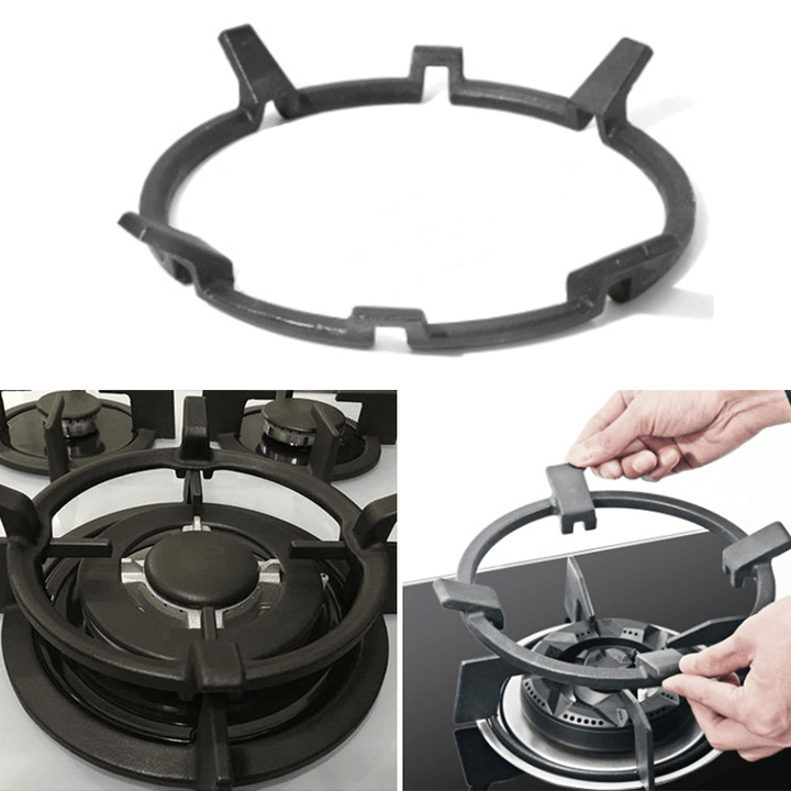 Universal Cast Iron Wok Support/Stand for Burners Fits 99% Gas Hobs and Cookers Kitchen Storage Rack - MRSLM