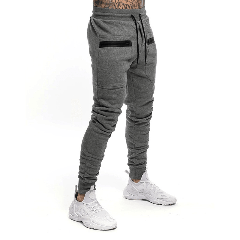 Drawstring Elastic Fashion Casual Sports Trousers - MRSLM