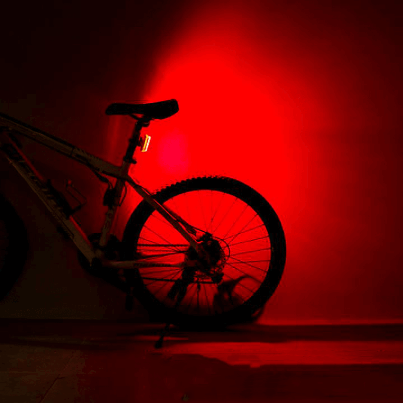 XANES TL10 5 LED 5 Modes Bike Tail Light Waterproof USB Charging Reflective Shell Bicycle Rear Light - MRSLM