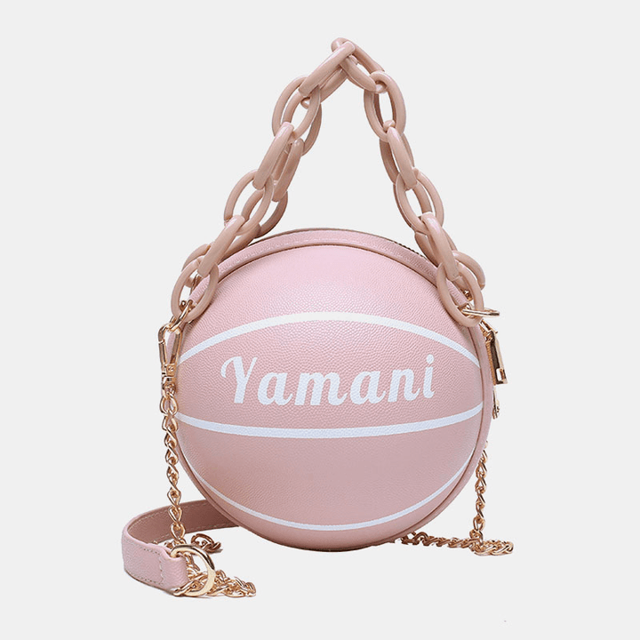 Women Basketball Football Chains Handbag Crossbody Bag Shoulder Bag - MRSLM