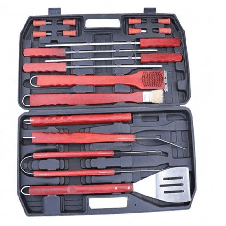 Portable BBQ Tool Setbbq Forks Brushes Spatula Outdoor Picnic Barbecue Kitchen Utensils - MRSLM