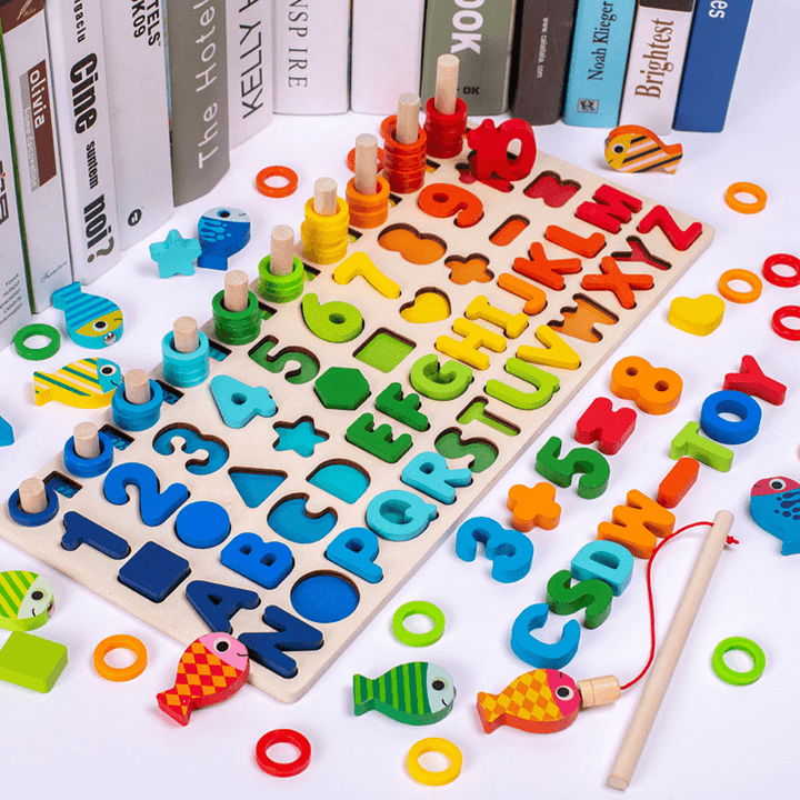 Children'S Magnetic Fishing Educational Toys - MRSLM