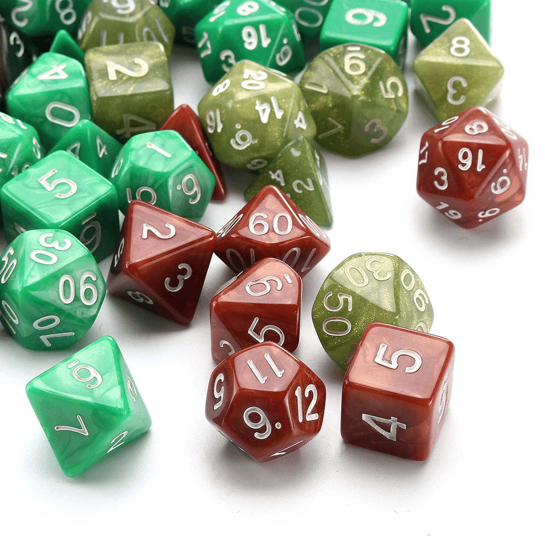 140Pcs/280Pcs Polyhedral Dices for Dungeons & Dragons Desktop Games with Storage Bags - MRSLM