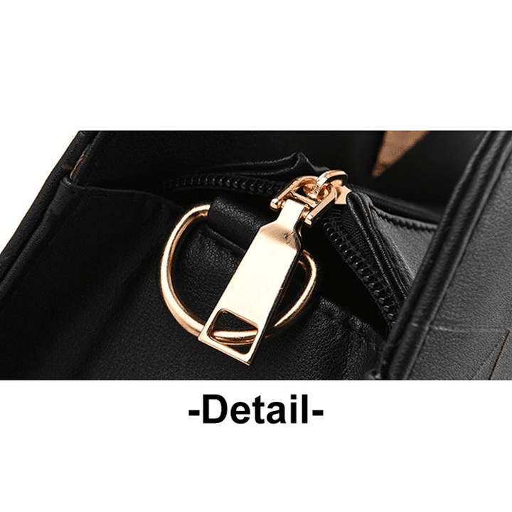 Elegant Women Golden Top Handle Satchel Handbag Tote Purse Shoulder Bag with Bead Pendant - MRSLM