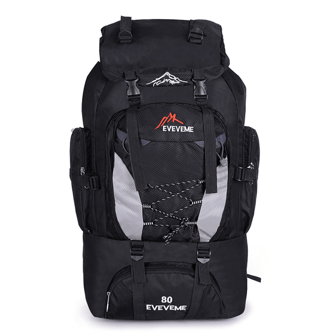 80L Waterproof Tactical Bag Backpack Outdoor Camping Traveling Rucksack Luggage Bag - MRSLM