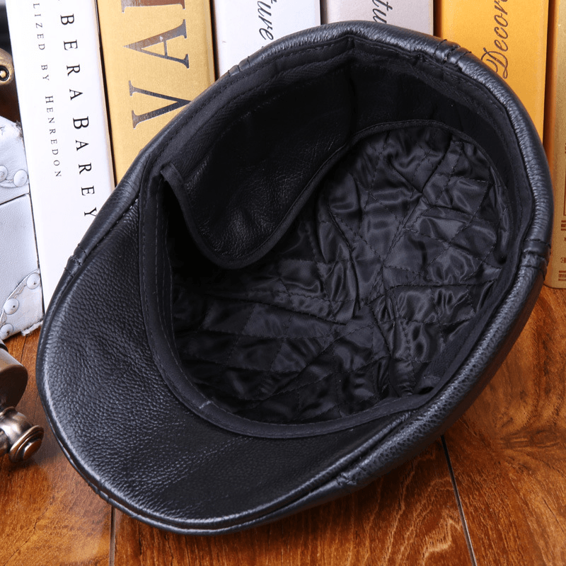 Men'S Autumn and Winter Warm Quilted Rider Hat - MRSLM