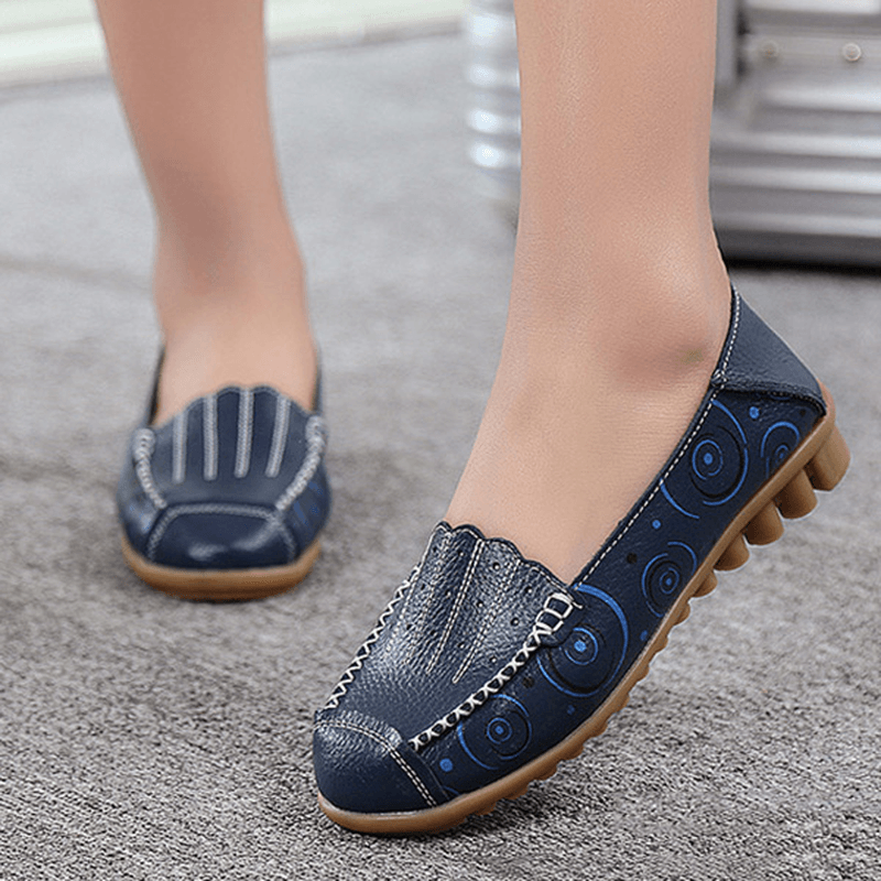 Women Slip on Flat Loafers - MRSLM