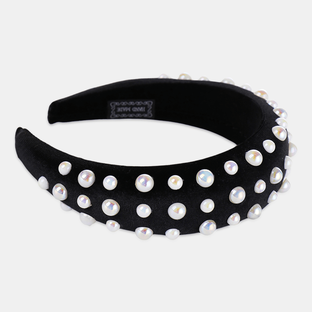 Pearl Sponge Headband Multicolor Ladies Headband - MRSLM