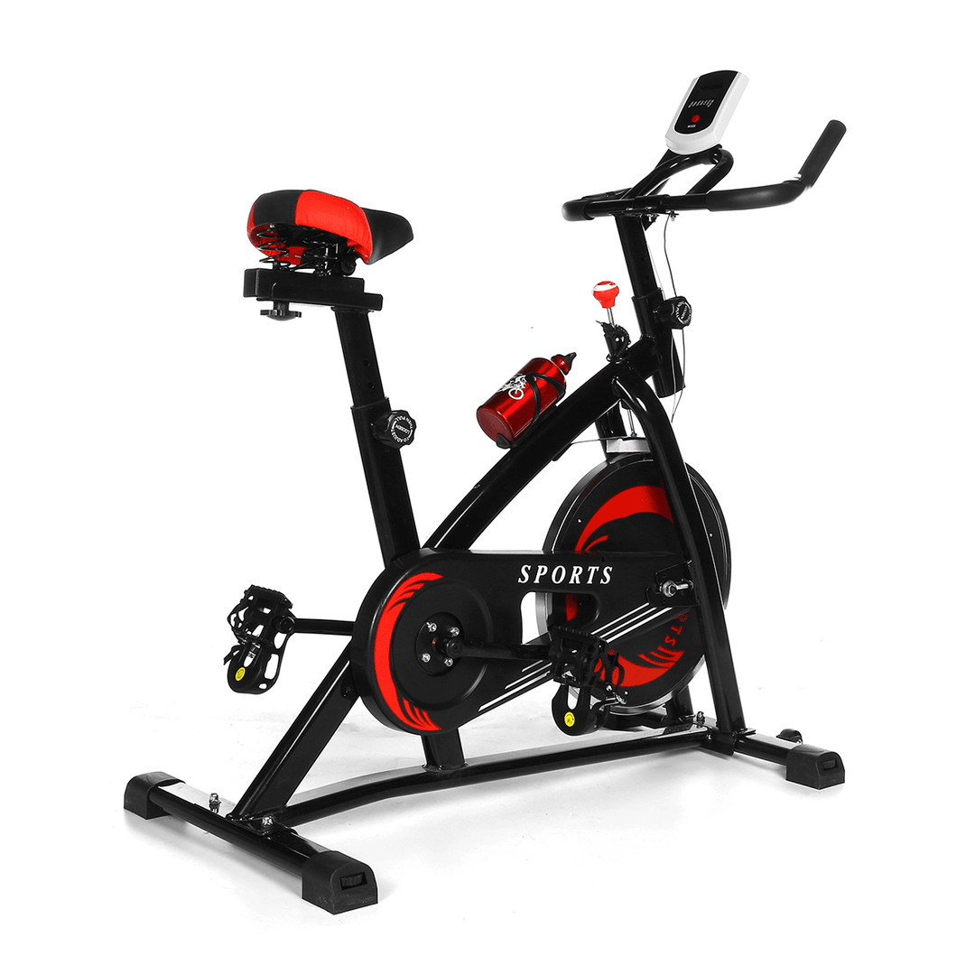 LCD Exercise Bike Aerobic Sport Cycling Stationary Bicycle Ultra-Quiet Adjustment Gym Indoor Fitness Equipment - MRSLM