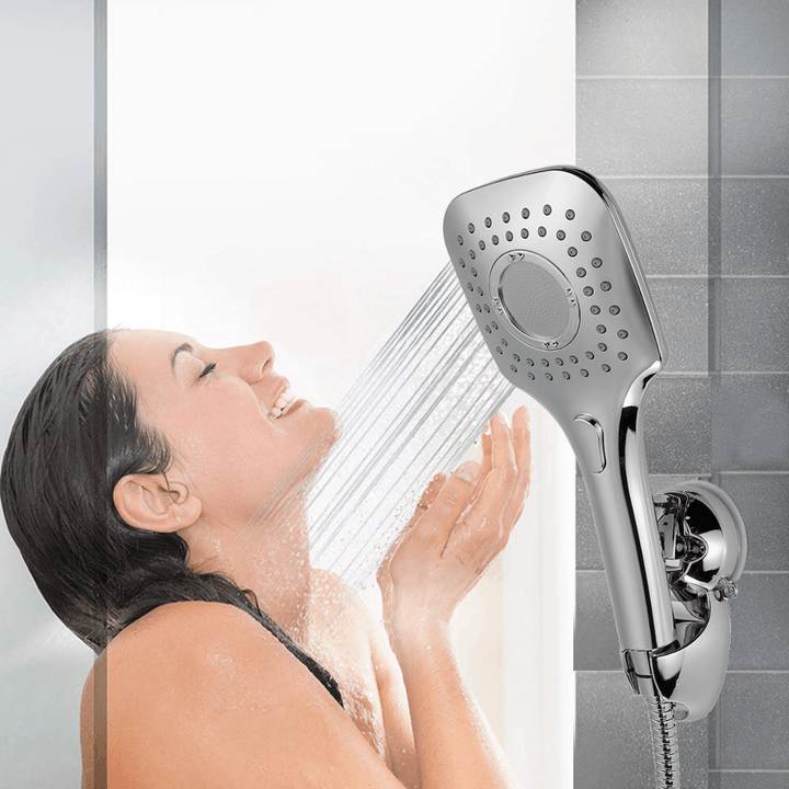 5-In-1 Rainfall Handheld Shower Head Combo 3 Level Adjustable Dual Square Hose - MRSLM