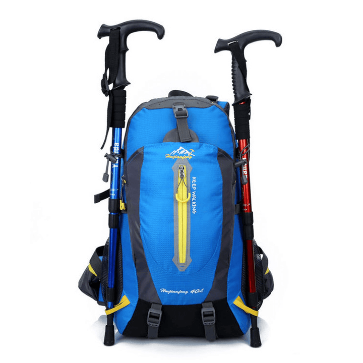 40L Climbing Backpack Waterproof Nylon Sports Travel Hiking Shoulder Bag Unisex Rucksack for Outdoor Hiking Trekking Men Women - MRSLM