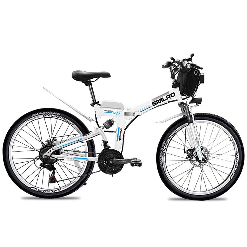 SMLRO MX300 48V 10Ah 350W 26In Electric Bike Bicycle 35Km/H Max Speed 70Km Max Range IP54 Waterproof E Bike - MRSLM