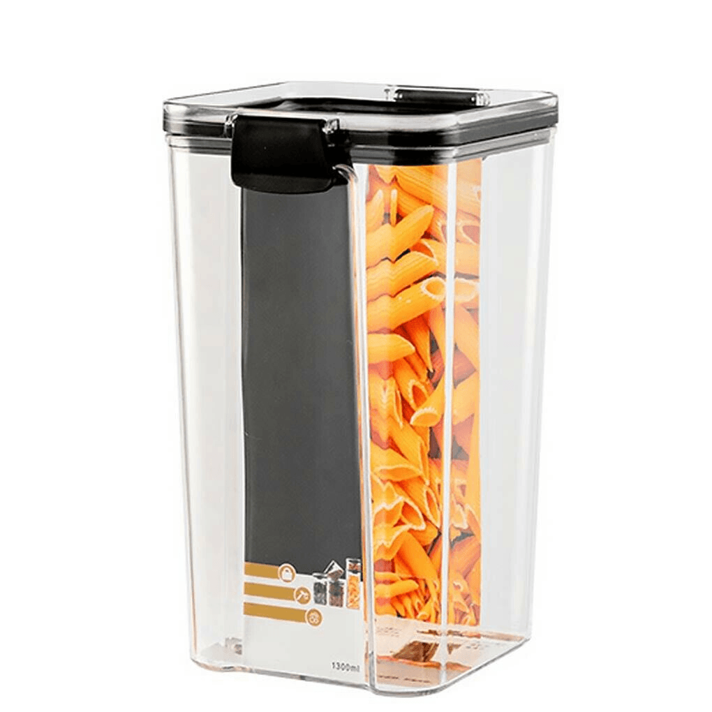 Kitchen Storage Box Transparent Plastic Container Cereal Dried Sealed Can-460/700/1300/1800Ml - MRSLM