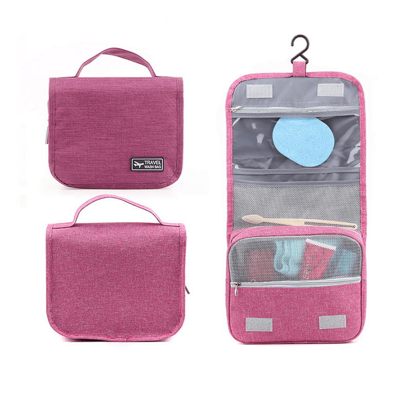 Honana HN-TB056 Portable Cosmetic Storage Bag Travel Toilet Hanging Bag Makeup Organizer Case Pouch - MRSLM