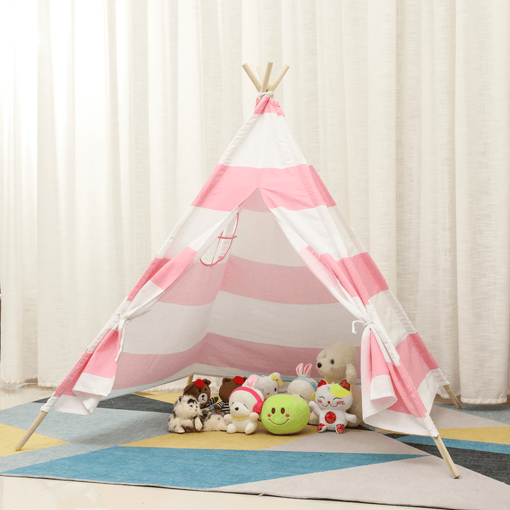 1.8M Kid Teepee Tent Folding Portable Childrens Playing House Game Tent Girls Boys Gift - MRSLM