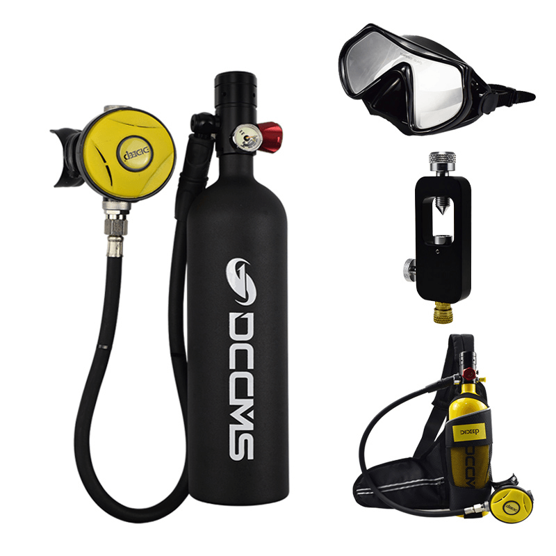 DCCMS 6Pcs/Set 1L Mini Scuba Diving Oxygen Tank Divers Leisure Spare Oxygen Portable Equipment - MRSLM