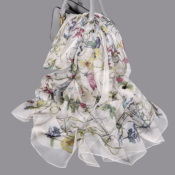 New Style Mulberry Silk Long Silk Scarf - MRSLM