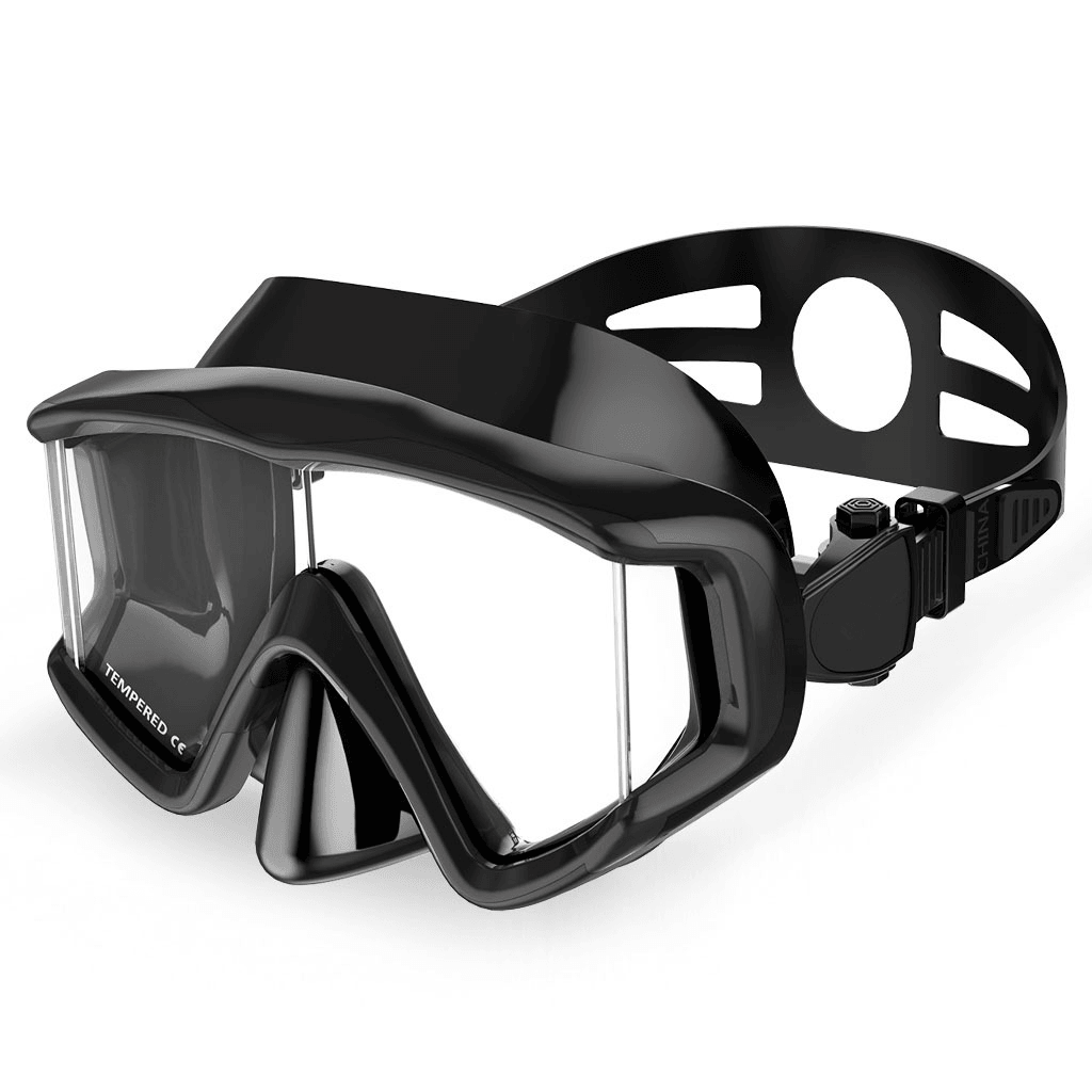 HHAOSPORT M6301 Scuba Diving Mask Glasses anti Fog Tempered Glasses Swimming Snorkeling Goggles for Adult Kids Water Sport - MRSLM