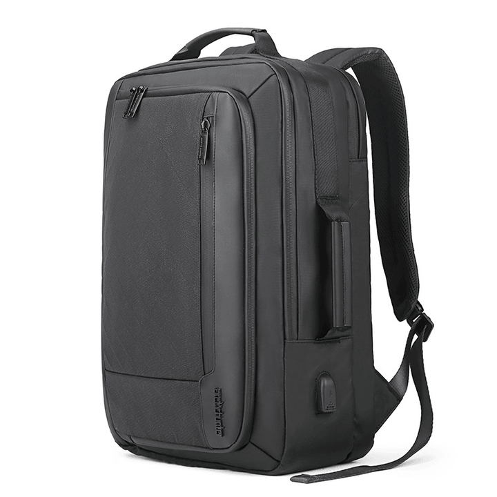 Men Multi-Pocket Waterproof USB Backpack Handbag - MRSLM