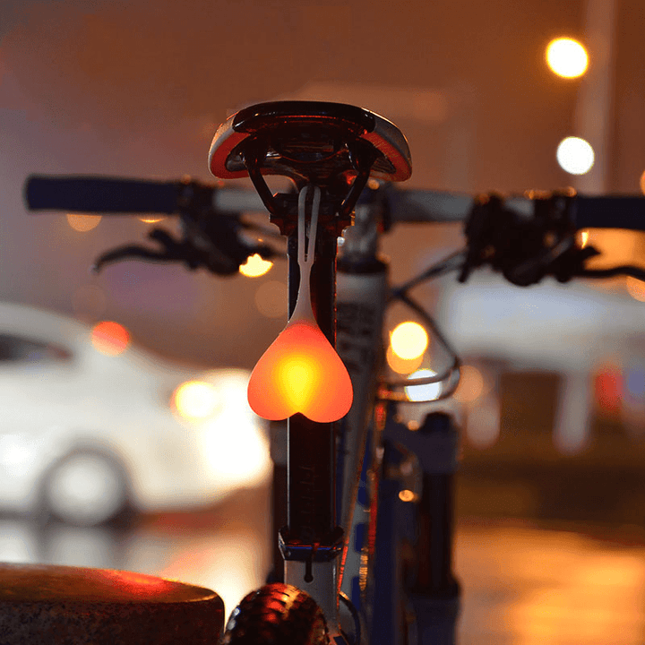 Cycling Night Riding Bicycle Light Creative Bike Light Bicycle Cycling MTB Bike Lamp Heart Design - MRSLM