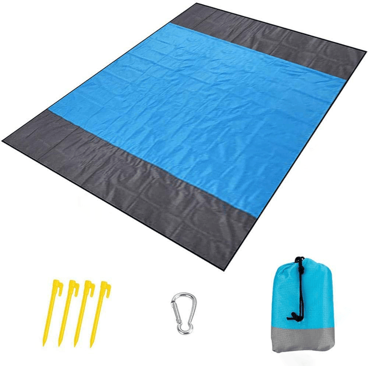 200X210Cm Free Sand Beach Blanket Folding Lightweight Picnic Mat Waterproof Beach Mat for Camping Travel - MRSLM