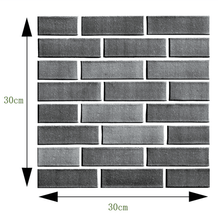 24Kind 3D Self Adhesive Wallpaper PE Foam Wall Sticker Tile Brick Home Wall Decoration - MRSLM