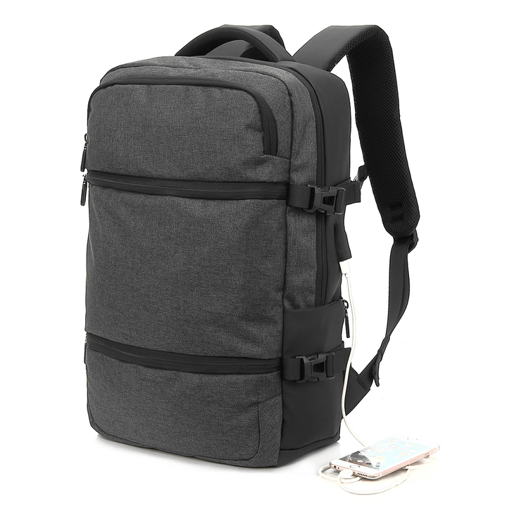 Men Large Capacity Travel Bag USB Charge Backpack - MRSLM