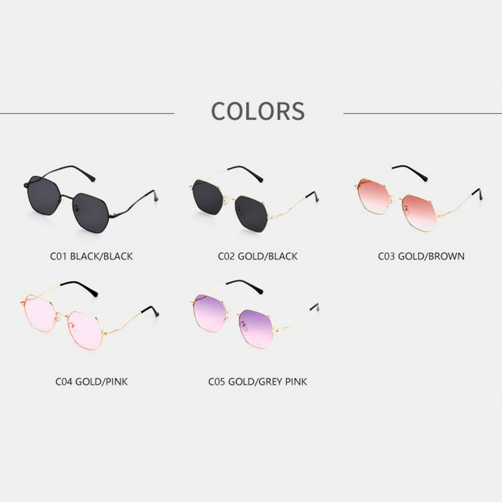 Women Irregular Shape Polygon UV Protection Fashion Sunglasses - MRSLM