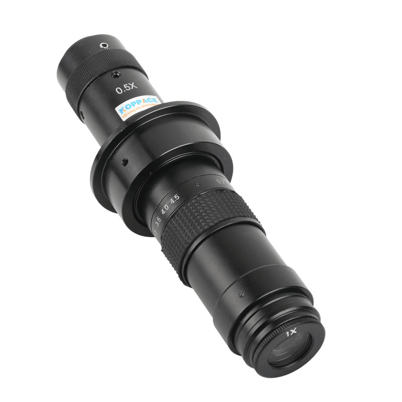 KOPPACE 32X-410X Industrial Microscope Lens Eyepiece 0.5X Zoom Objective 0.7X-4.5X Zoom Lens Including 1X and 2X Microscope Lens - MRSLM