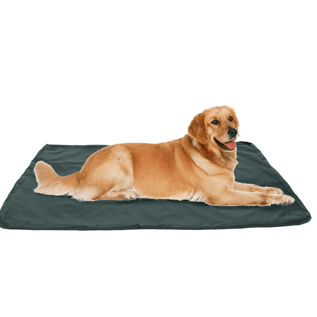 Home Waterproof Dog Bed Large Washable Cover Pet Mat Pad Cushion Red Bone - MRSLM