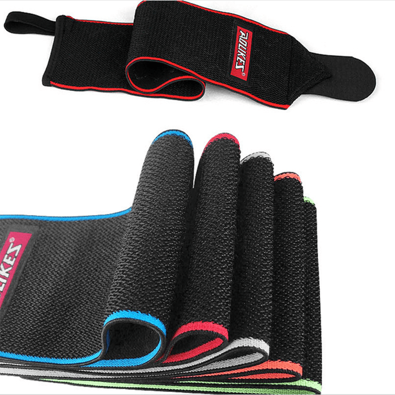 AOLIKES 1Pair Non-Slip Breathable Winding Sports Bracers Bandage anti Fatigue Compression Wrist Guard Support Fitness Protective Gear - MRSLM