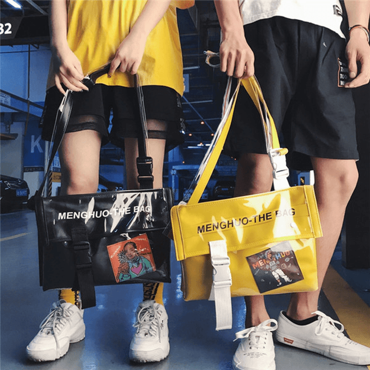 Men and Women Jelly Hip-Hop Crossbody Bag Cover Shoulder Bag - MRSLM