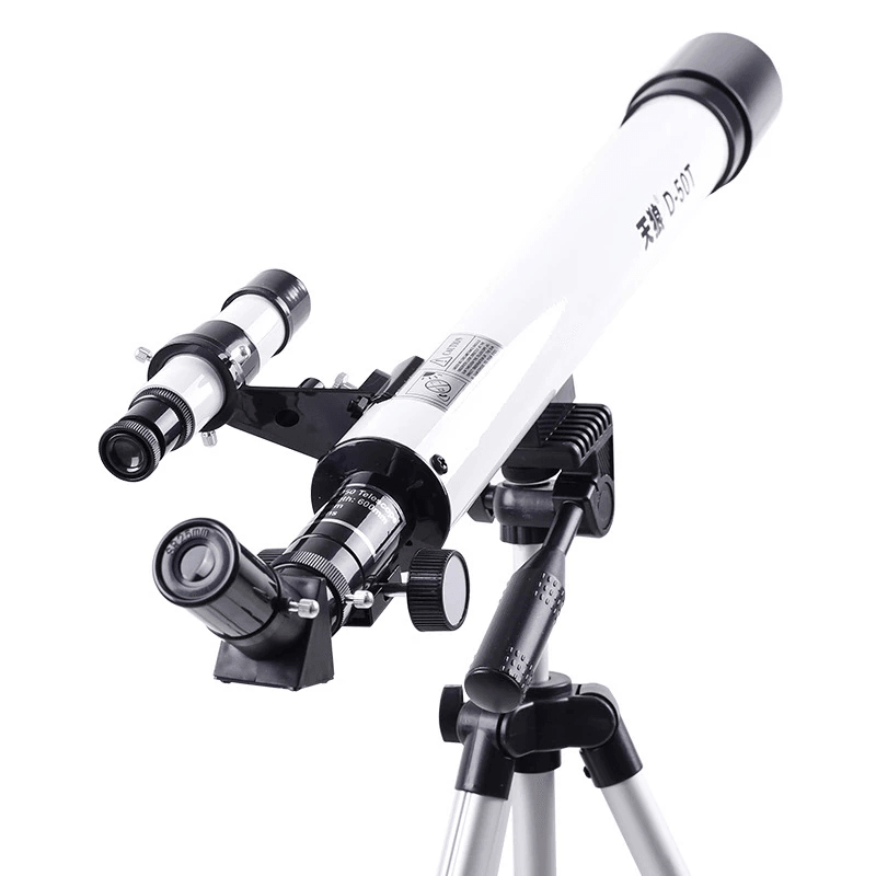 125X Refractive Astronomical Telescope with Tripod Kids 360° Surround Outdoor Monocular Children Refractive Astrophile Space Observation Tool - MRSLM