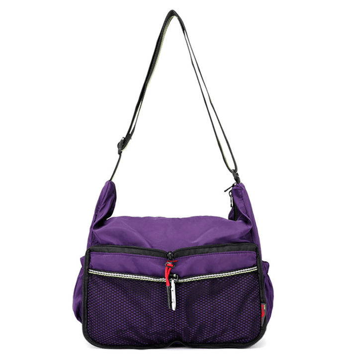 Women Nylon Waterproof Lightweight Daily Sports Shoulder Bag Crossbody Bag - MRSLM