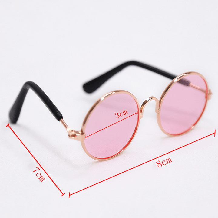 Trendy Vintage round Pet Glasses - MRSLM