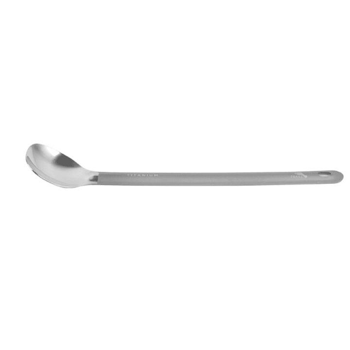 TOAKS SLV-11 Outdoor Long Handle Titanium Spoon Soup Ladle Camping Picnic Tableware 20G - MRSLM