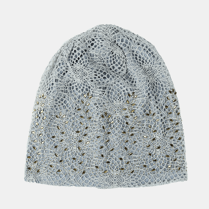 New Knitting Cutout Beanie Hat Breathable Caps - MRSLM