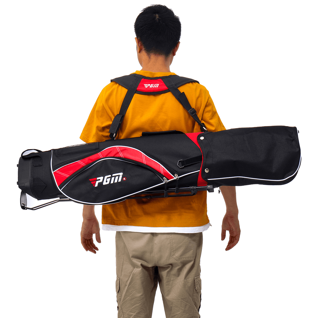 Children'S Golf Bag Golf Support Ultra Light Stand Portable Large Capacity Double Shoulder Strap for Boy Girl 3-12 Years Old - MRSLM