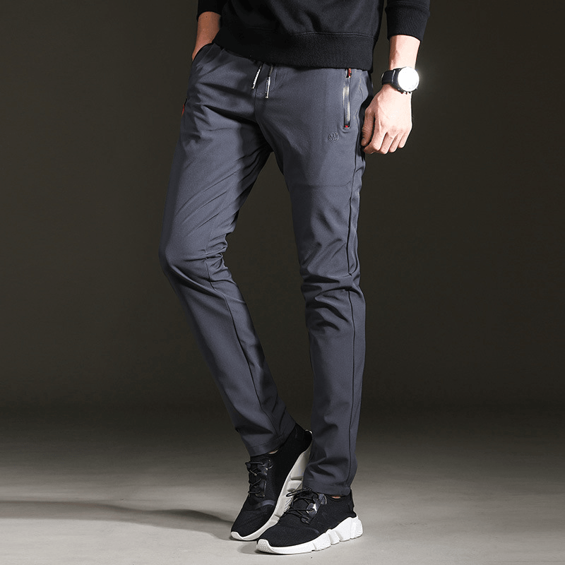 Trendy Slim Mens Pants Loose Cropped Sweatpants - MRSLM