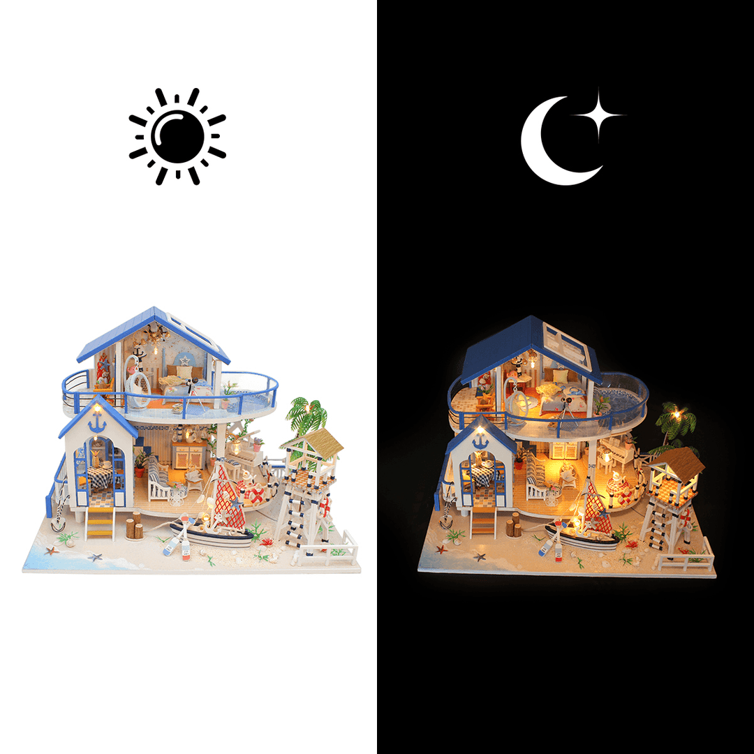 Hoomeda Legend of the Blue Sea DIY Doll House Miniature Model with Light Music Collection G - MRSLM