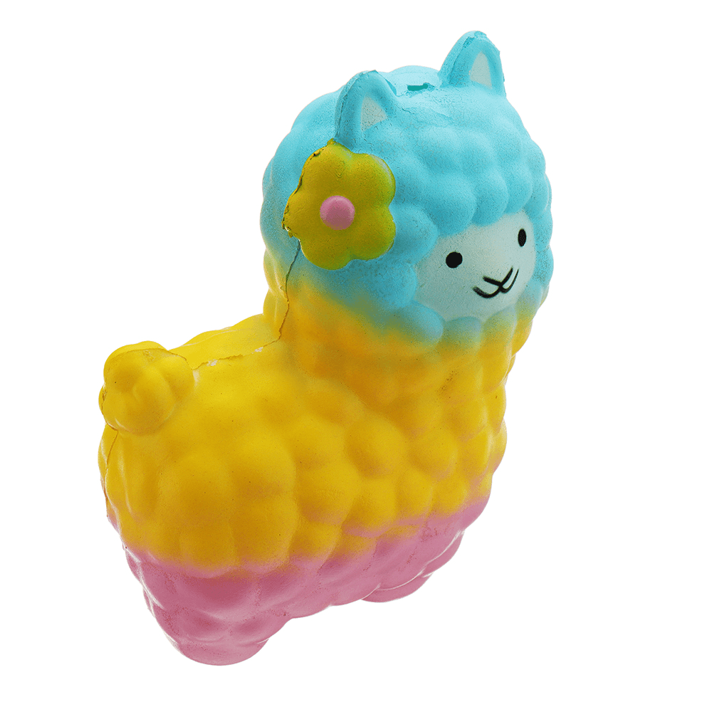 Colorful Alpacas Squishy 18*14CM Slow Rising Collection Gift Soft Toy - MRSLM