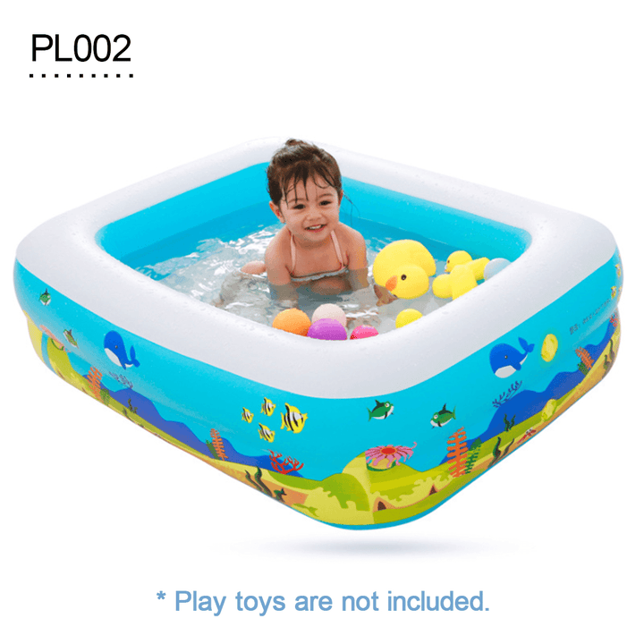 45.3X33.8X13.8'' Inflatable Swimming Pool Family Play Center Swim Baby Kids Child Backyard Garden - MRSLM