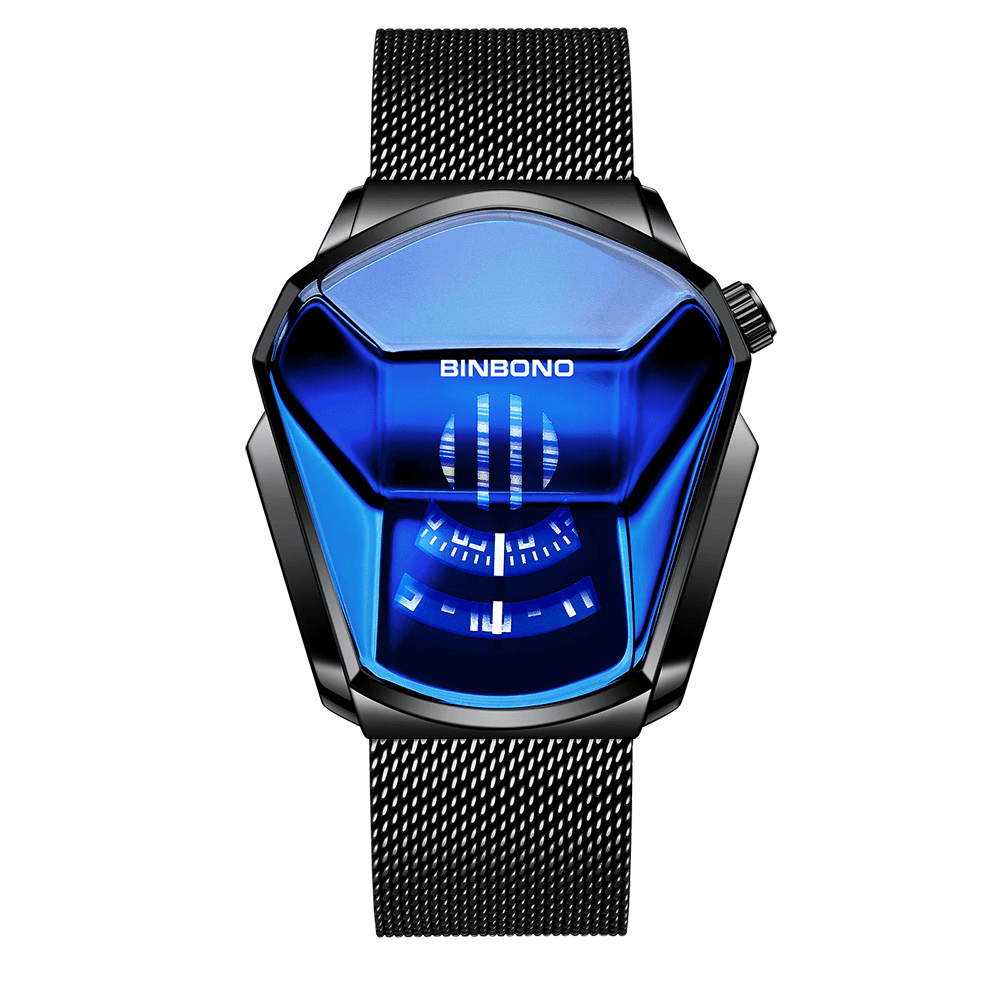 Business Rhombus Science Fiction Dial Waterproof Men Quartz Watch - MRSLM