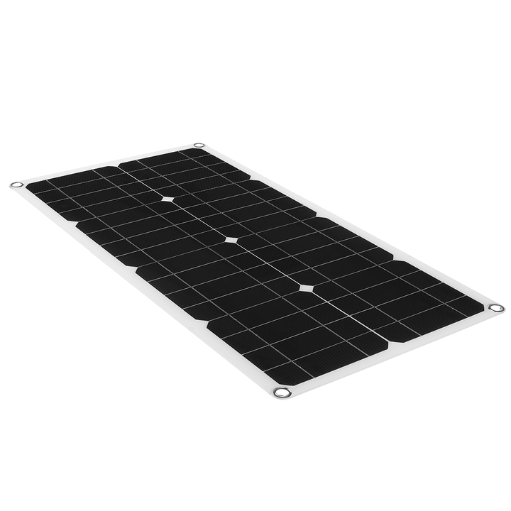 25W 18V Mono Solar Panel Single USB 12V/5V DC Monocrystalline Flexible Solar Charger for Car RV Boat Battery Charger Waterproof - MRSLM