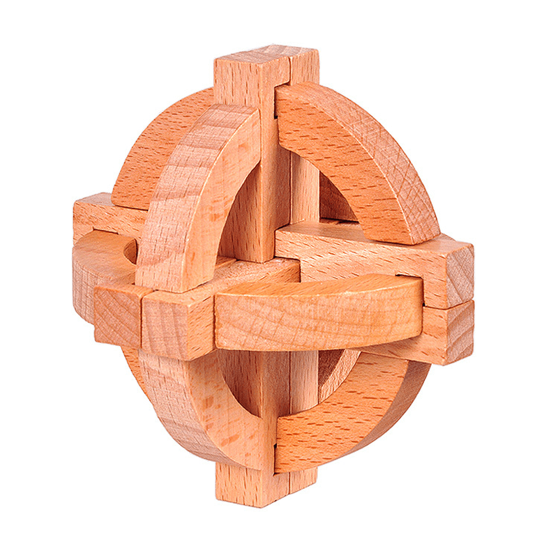 Box Wooden Luban Lock Ball Center Luban Lock Ball Mechanism Lock Possession - MRSLM