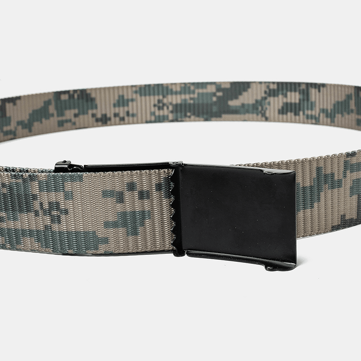 160Cm Nylon Waist Leisure Belts Zinc Alloy Tactical Belt Quick Release Inserting Buckles Belts - MRSLM