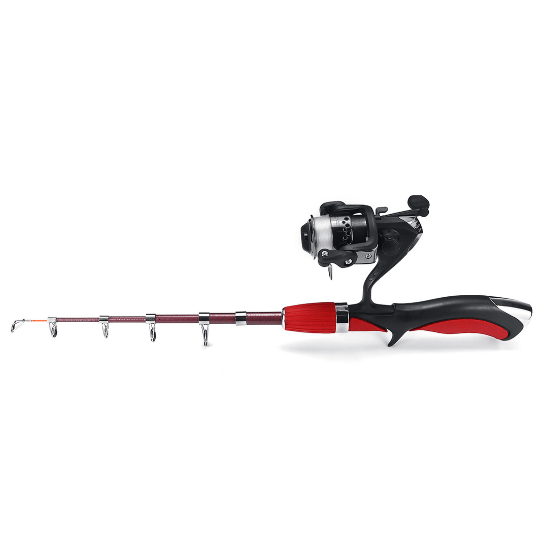 Carbon Fiber Telescopic Fishing Rod & Spinning Reel Combo Kit with Fishing Line - MRSLM