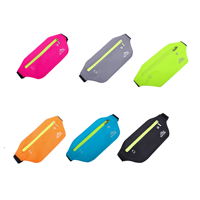 Waterproof Sports Running Bag Fitness Gym Waist Bag Pockets Mobile Phone Belt Bag - MRSLM