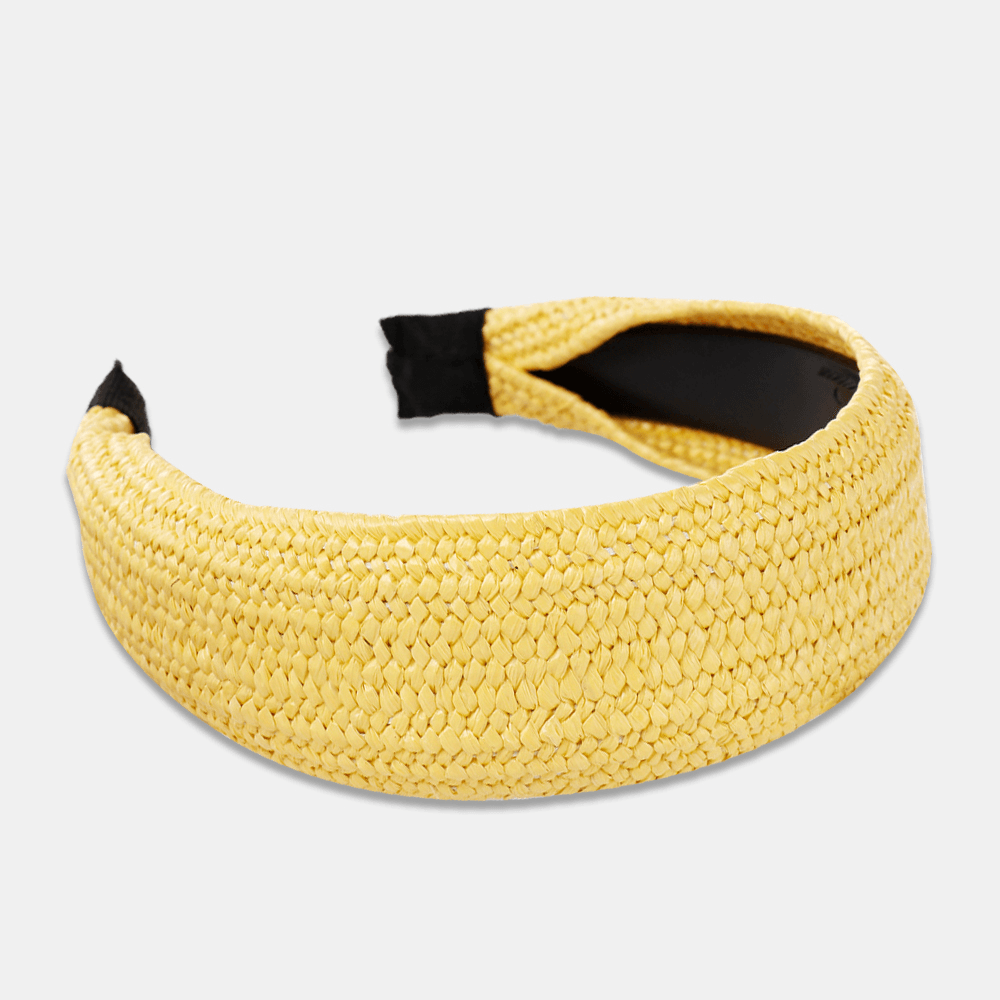 Simple Hand-Woven Lafite Headband Ladies Accessories - MRSLM