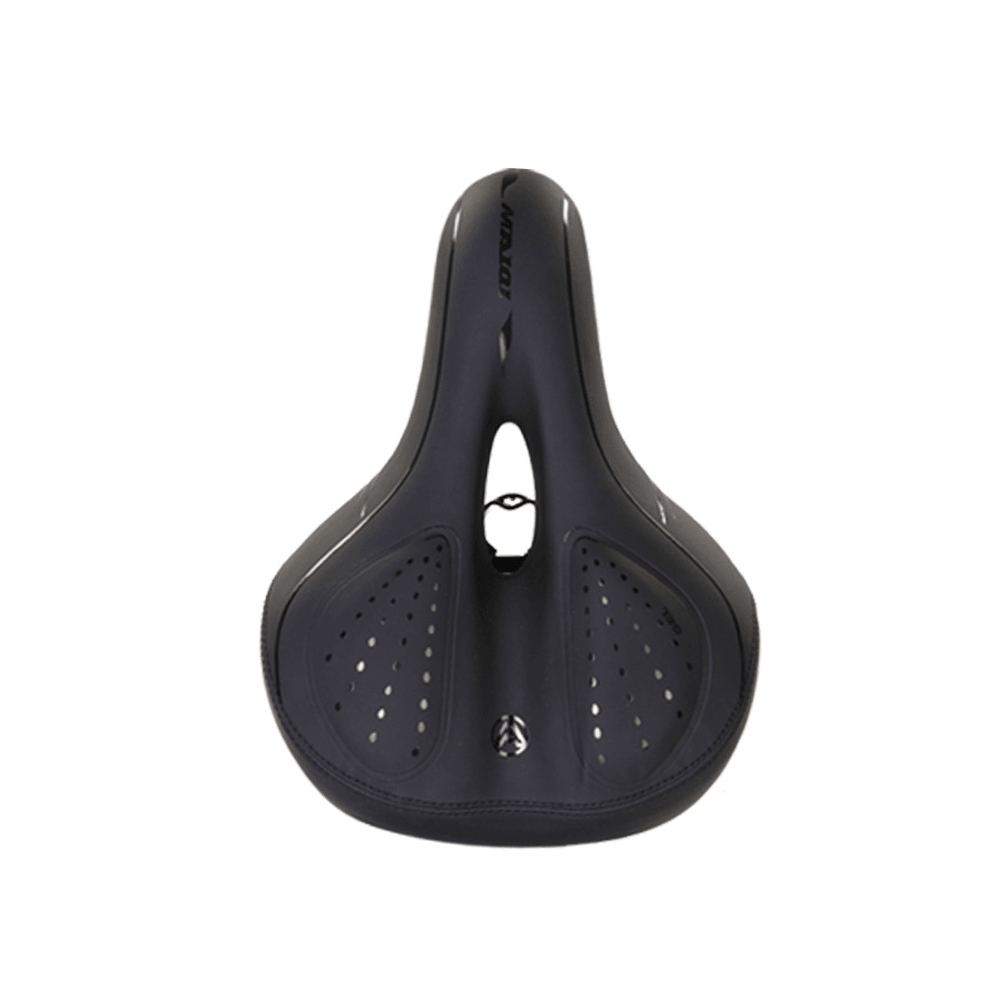 Comfortable Bike Seat Hollow-Carved Memory Foam Padded Leather Bike Saddle Bicycle Soft Cushion Cycling Bike Seat - MRSLM